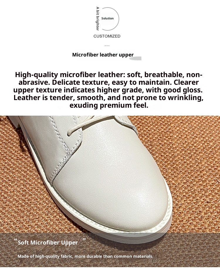 ShoeVault Genuine Leather Martin 2023 New British Style White Short For Women Spring And Autumn Mid-Calf Riding Boots With Fleece_voghion.com