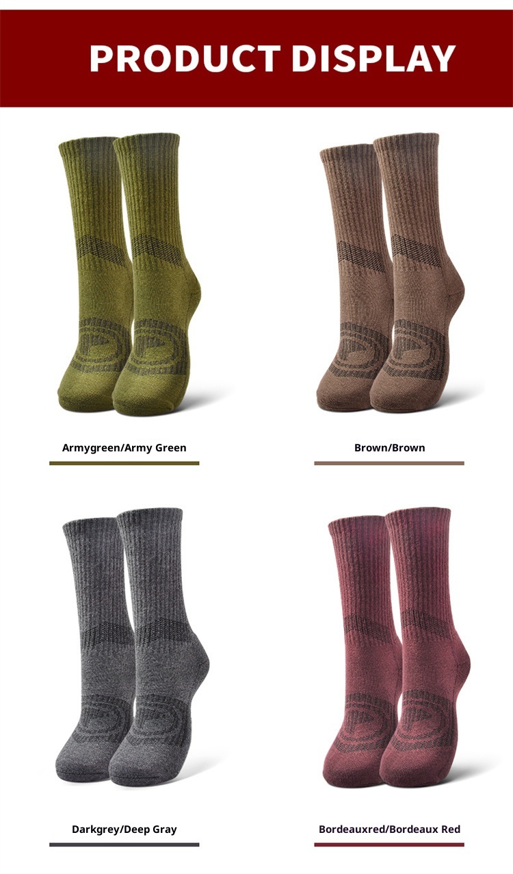 ActiveGo ActiveGo RBAO Vente directe Chaussettes fines de randonnée extérieure 047 Été Automne Trekking Course à pied Alpinisme mi-mollet_voghion.com