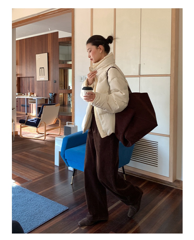 ChicShe Mulan Loose Jacket For Women 2025 Thirteen Lines Winter New Warm White Duck Down Coat 52928Y_voghion.com