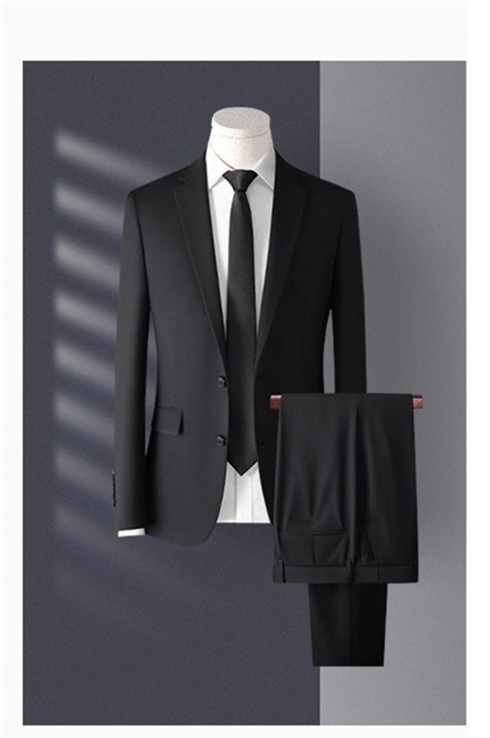 Vierteiliger Anzug für Jungen, hochwertiges Business-Outfit für Herren, formelle Kleidung mit Weste, professionelles Outfit für Vorstellungsgespräche, Arbeit und Bräutigam_voghion.com