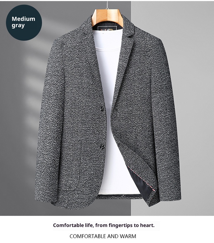 1 Extra Large Men's Suit Jacket Spring Autumn Business Plus Size Loose Fit Big And Tall Casual Blazer_voghion.com