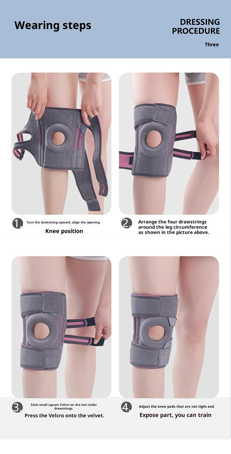 ActiveGo ActiveGo Sports Meniscus Brace Professional Patella Strap Joint Sleeve For Cycling Climbing Men And Women Running Mountaineering_voghion.com