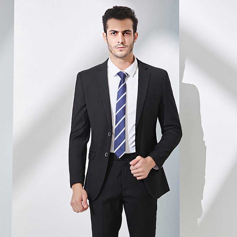 Costume sur mesure pour jeune homme de grande taille, idéal pour les jeunes professionnels. Costume de mariage pour marié, modèle 1828._voghion.com