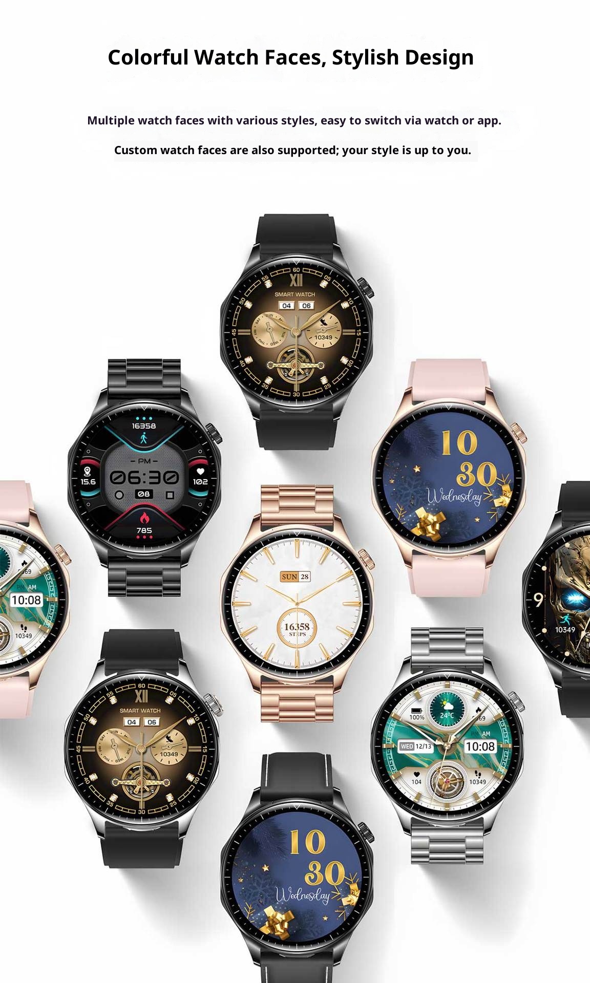 TWS High-end Earphone Call Two-in-one Smart Watch Music Blood Pressure Heart Rate Monitor Bracelet Payment_voghion.com