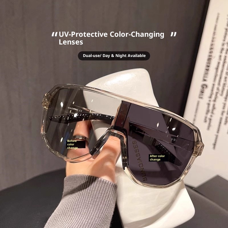 Occhiali da sole ActiveGo da donna di alta qualità, occhiali da alpinismo antivento, occhiali da ciclismo all'aperto, protezione UV che cambiano colore_voghion.com