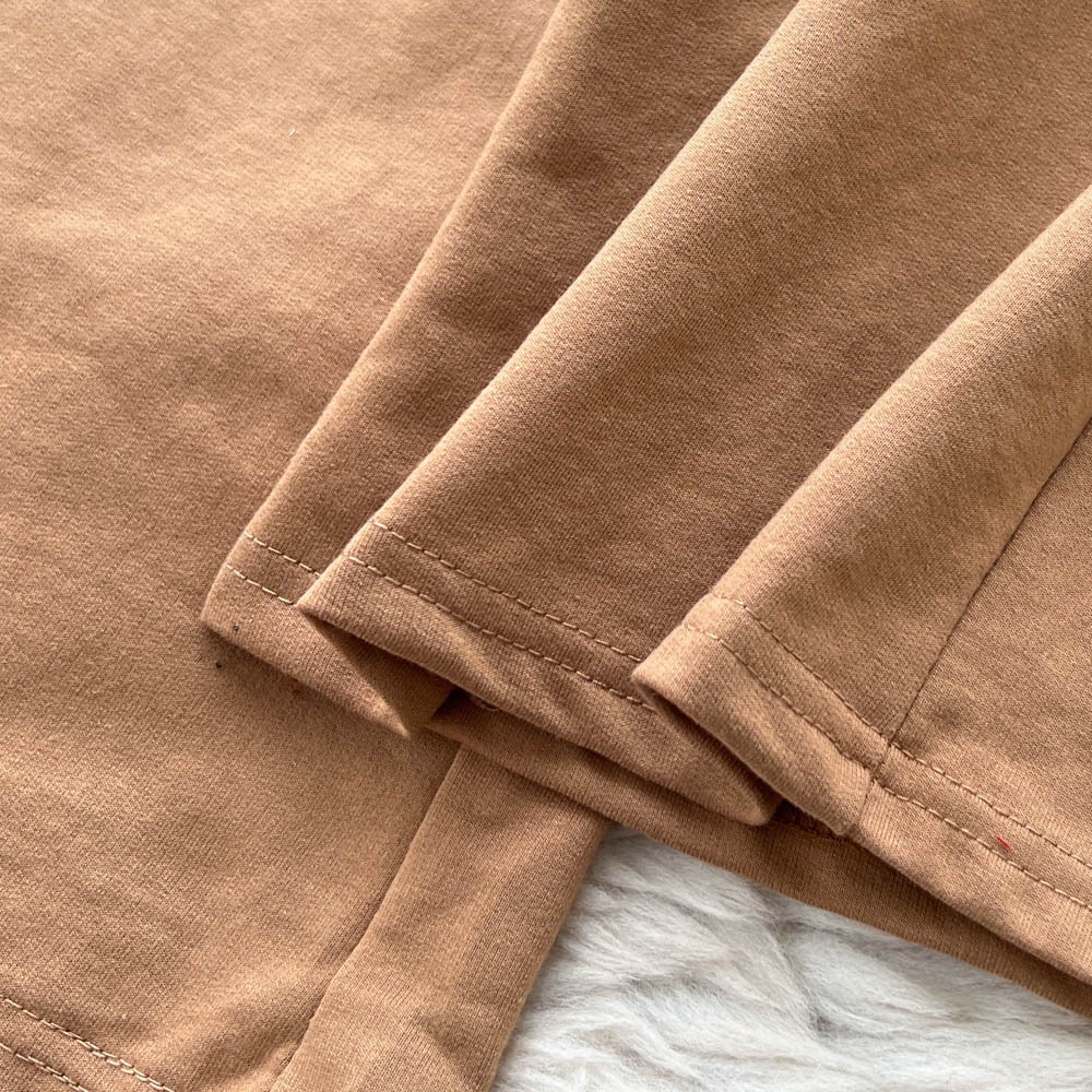 001 Tuta sportiva casual da donna, felpa autunnale a maniche lunghe con scollo rotondo e corto, pantaloni larghi a vita alta e snellenti_voghion.com