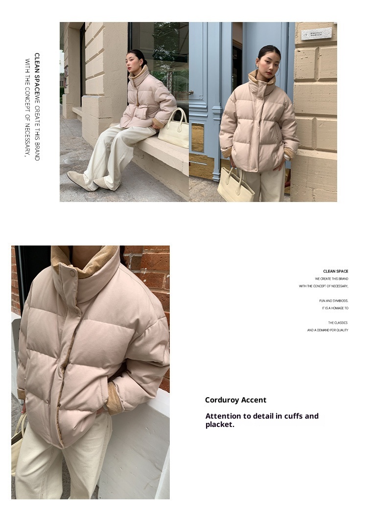 ChicShe Mulan Loose Jacket For Women 2025 Thirteen Lines Winter New Warm White Duck Down Coat 52928Y_voghion.com