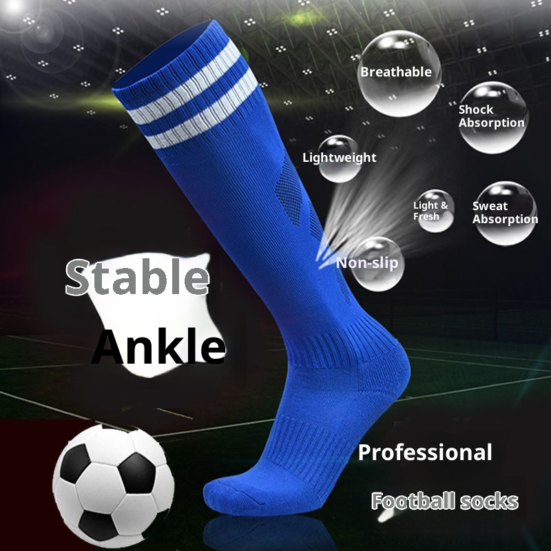 ActiveGo ActiveGo Chaussettes de football montantes pour adultes et enfants, antidérapantes, pour l'entraînement et la compétition, en vente en gros_voghion.com