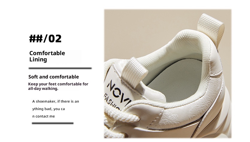 ShoeGlobe High-End Stijl Outdoor 2024 Herfst Winter Nieuwe Dikke Zolen Hoogte Verhogende Dad Sneakers Voor Vrouwen Casual Echt_voghion.com