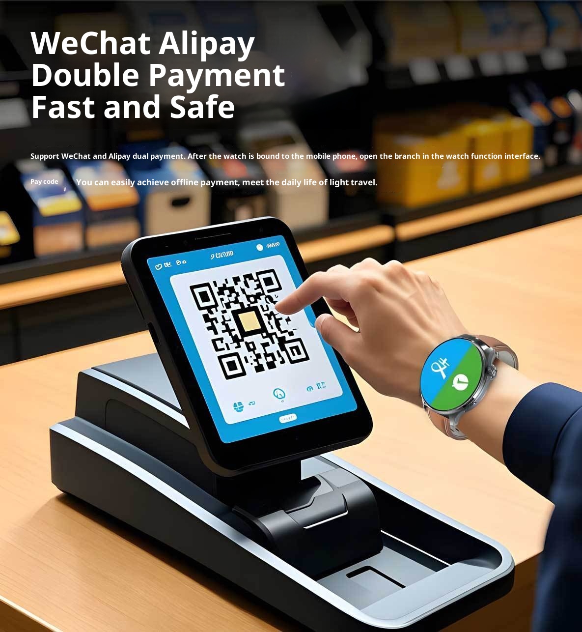 New Smart Watch High Edition Bluetooth Call Sports Navigation Dual Payment Multi-Function Bracelet_voghion.com