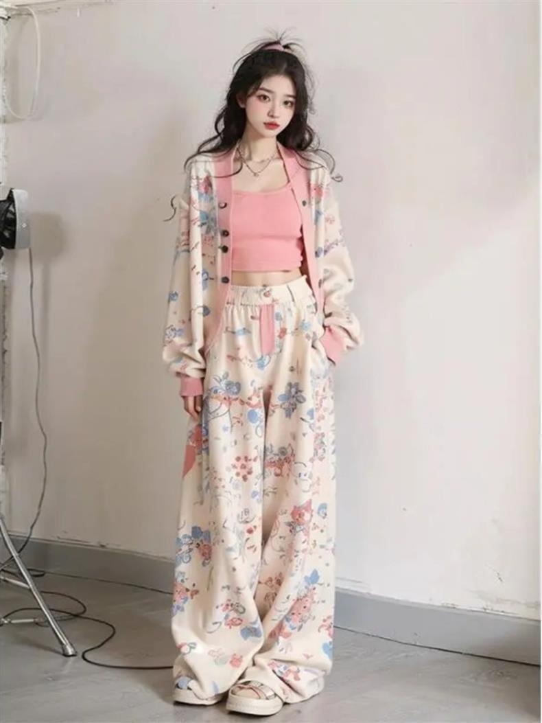 001 Salt Style Sportkledingset voor dames 2024 Nieuwe herfst Losse mode Streetwear Sweatshirt Casual Tweedelige hardlooptrend_voghion.com