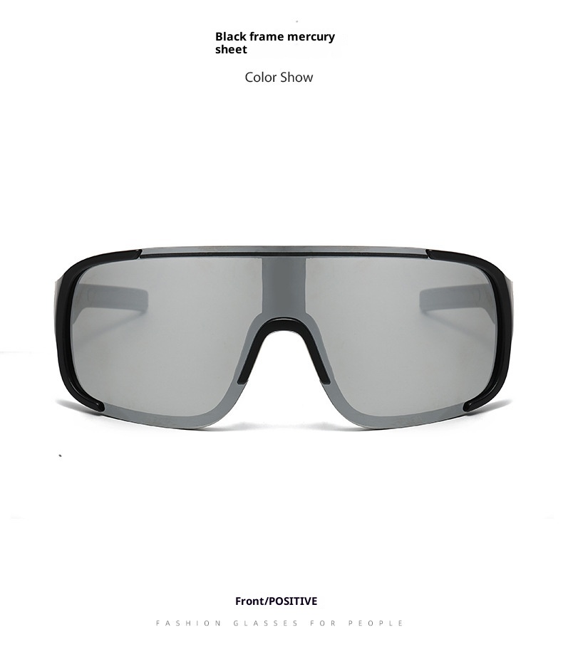 ActiveGo Retro Black Oversized Frame Outdoor Cycling Windproof Sports For Men And Women Mountaineering Skiing Goggles Slimming_voghion.com