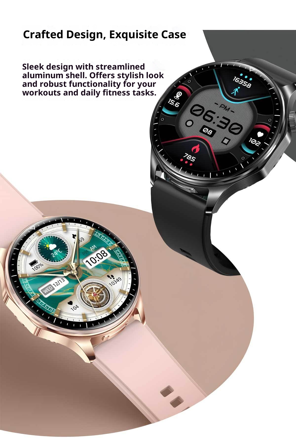 TWS High-end Earphone Call Two-in-one Smart Watch Music Blood Pressure Heart Rate Monitor Bracelet Payment_voghion.com