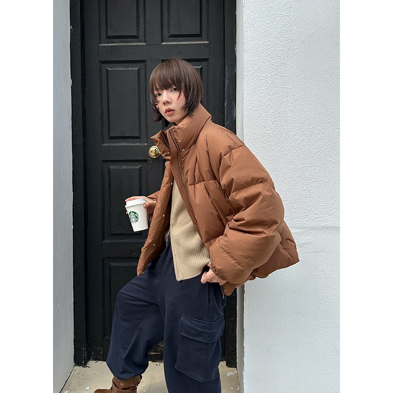 Chaqueta de plumón de pato blanca ChicShe Mulan Classic Bread 2025 Thirteen Lines Winter New 90 para mujer 202555980_voghion.com