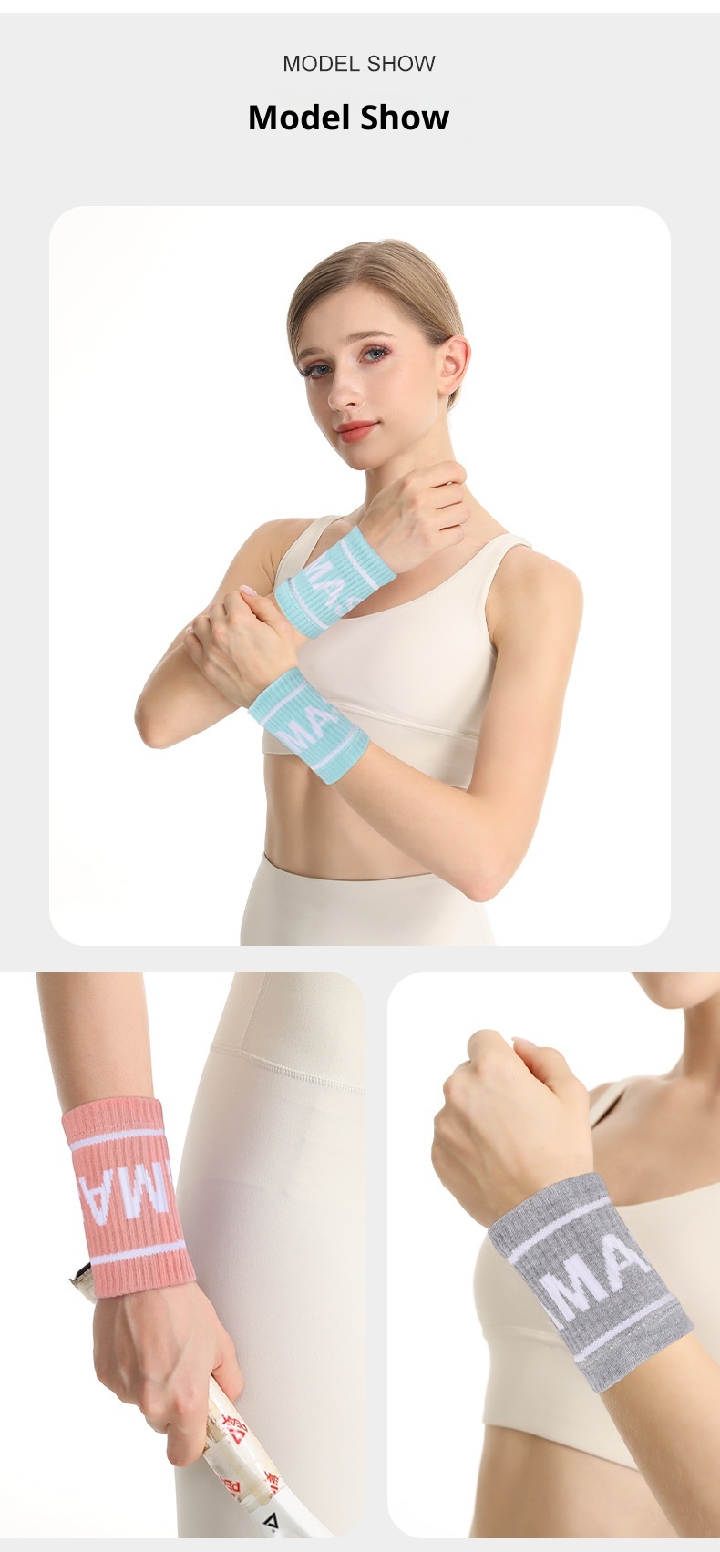 ActiveGo ActiveGo Sports Men Fitness Basketball Wrist Women Sock Machine Wristband Tendon Sheath Badminton Sleeve Summer Breathable Thin_voghion.com