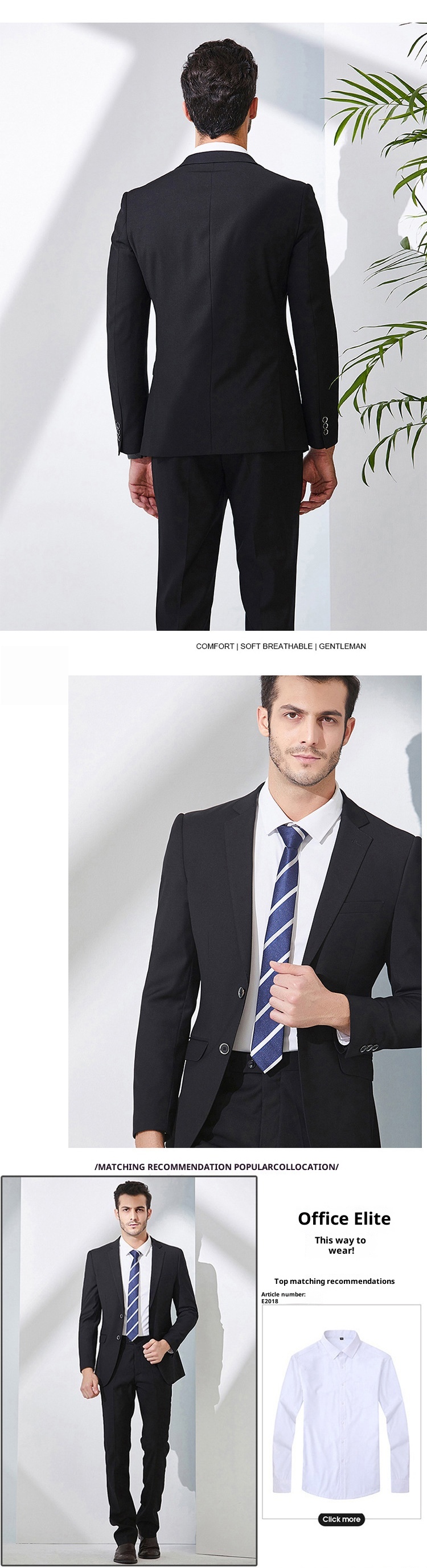 Costume sur mesure pour jeune homme de grande taille, idéal pour les jeunes professionnels. Costume de mariage pour marié, modèle 1828._voghion.com