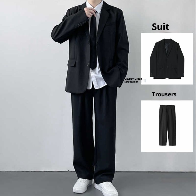 Giacca da uomo DK autunno INS casual set studente laurea foto classe uniforme stile accademia JK piccolo abito_voghion.com