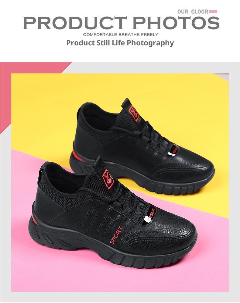 ShoeGlobe Automne-Hiver 2024 - Nouveautés Chaussures Femme Décontractées en Cuir, Semelle Souple, Doublure Polaire, Chaudes et Confortables - Chaussures de Bureau_voghion.com