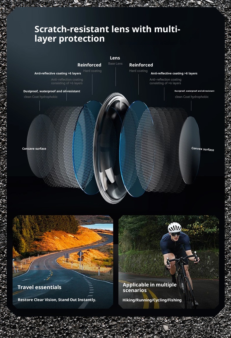 ActiveGo Fietsen Buitensporten Hardlopen Winddicht Mountainbiken Racefiets Brillen Heren Wandelbrillen Dames_voghion.com