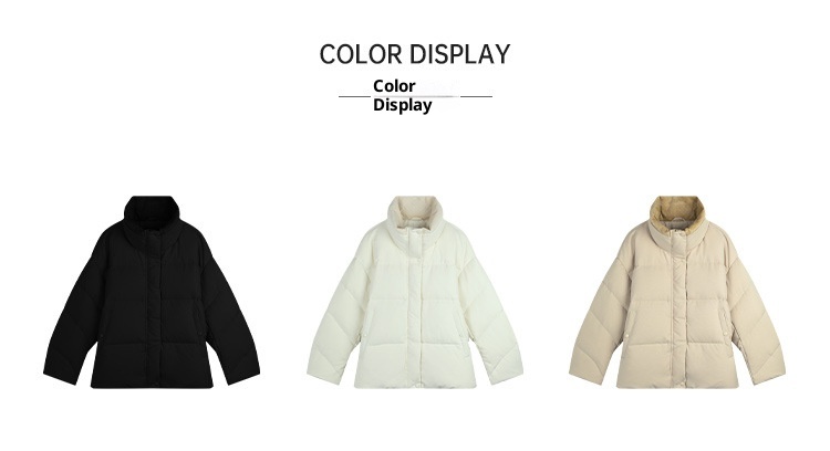 ChicShe Mulan Loose Jacket For Women 2025 Thirteen Lines Winter New Warm White Duck Down Coat 52928Y_voghion.com