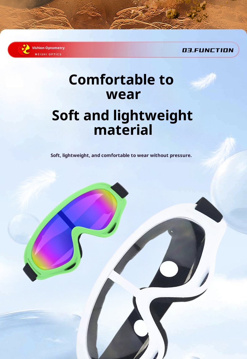 ActiveGo Neue Unisex-Sonnenbrille für Frühling/Sommer: Schneebrille, Fahrradbrille, Bergsteigerbrille, winddicht, sandfliegenabweisend, beschlagfrei, schneesicher_voghion.com