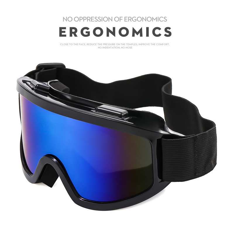 ActiveGo Cross-Border Neue doppellagige Antibeschlag-Bergsteiger-Skibrille für Outdoor-Aktivitäten, großer Rahmen, winddicht, sandfarben, polarisiert_voghion.com