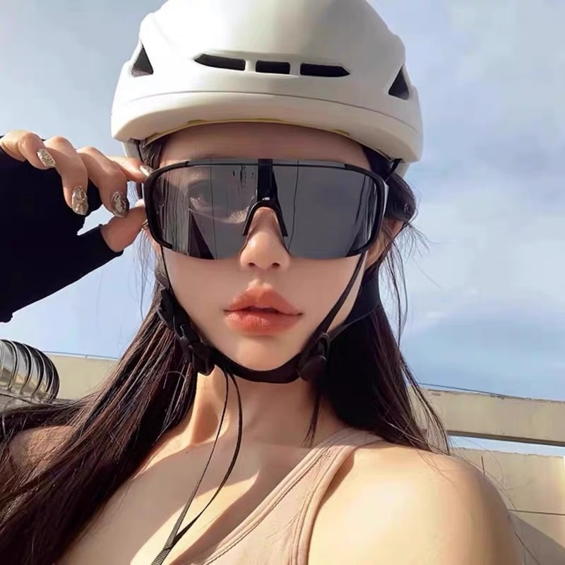 ActiveGo Retro Black Oversized Frame Outdoor Cycling Windproof Sports For Men And Women Mountaineering Skiing Goggles Slimming_voghion.com