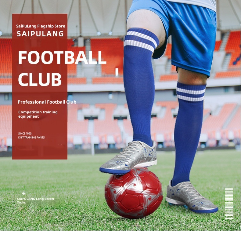 ActiveGo ActiveGo Chaussettes de football montantes pour adultes et enfants, antidérapantes, pour l'entraînement et la compétition, en vente en gros_voghion.com