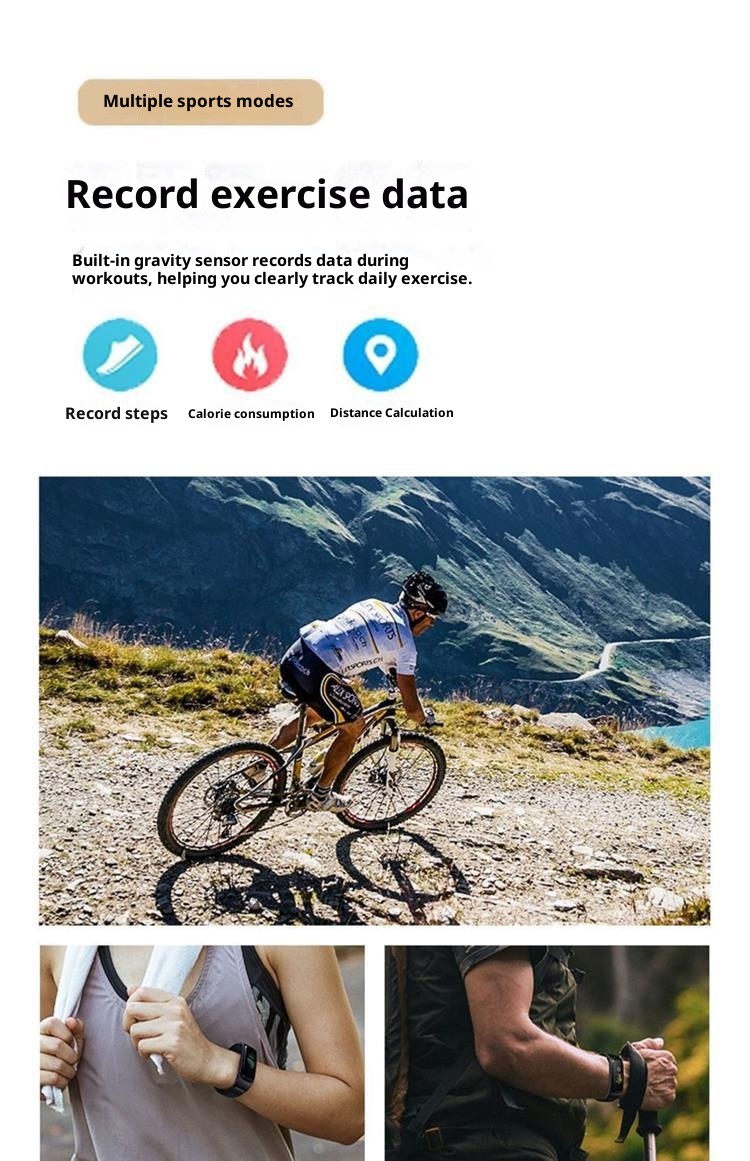 Fully Automatic Non-Invasive Watch Pressure Oxygen Heart Rate Smart No-Needle Blood Glucose Meter Color Screen Bracelet_voghion.com