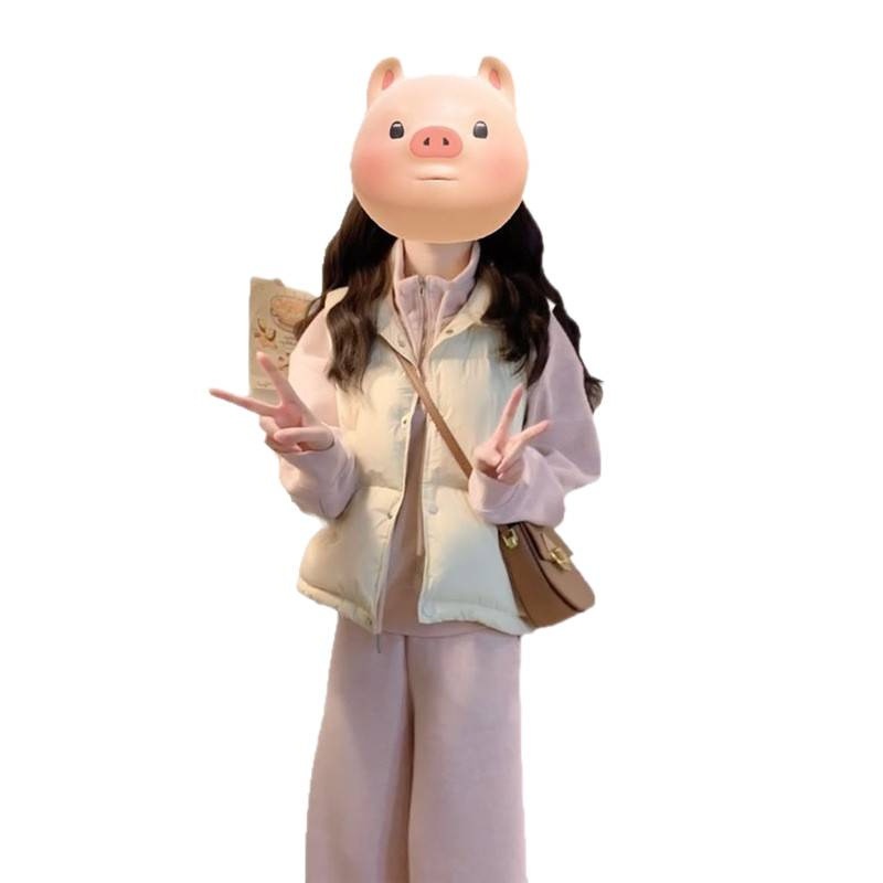 001 Koreaanse stijl meisje casual sportpak vrouwen lente en herfst high-end losse jeugdige mode sweatshirt petite tweedelig_voghion.com