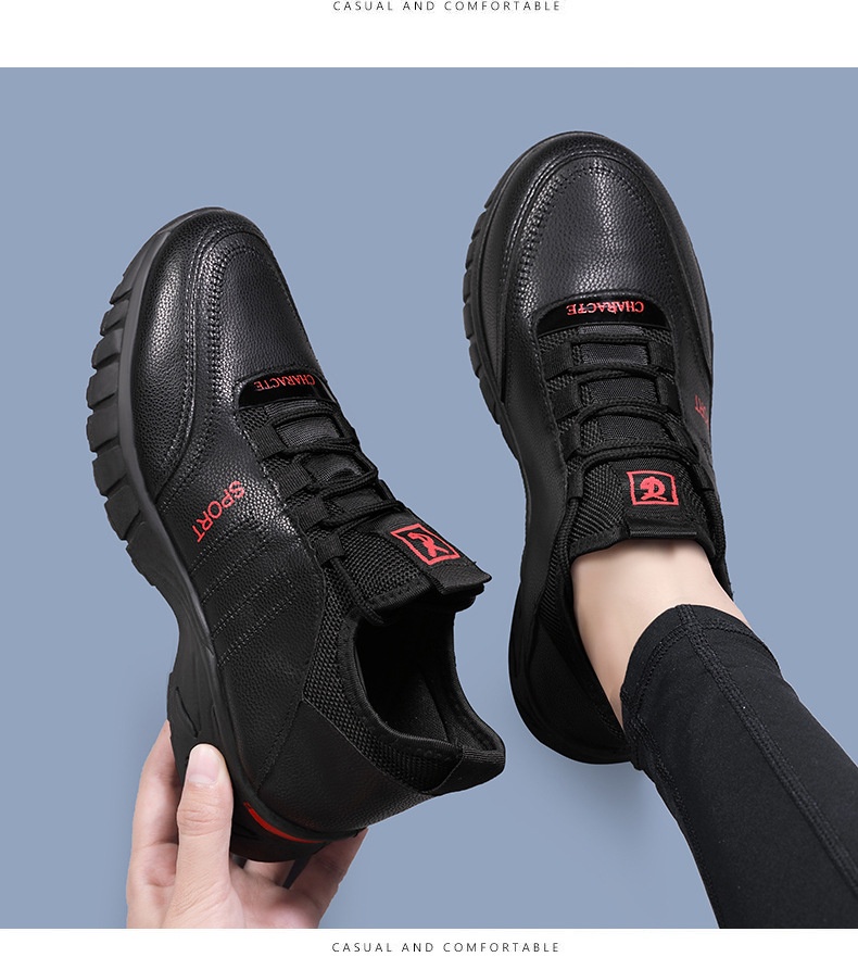 ShoeGlobe Automne-Hiver 2024 - Nouveautés Chaussures Femme Décontractées en Cuir, Semelle Souple, Doublure Polaire, Chaudes et Confortables - Chaussures de Bureau_voghion.com