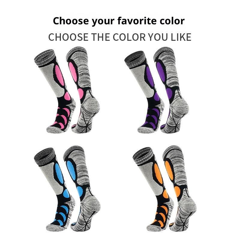 ActiveGo ActiveGo Merino Wool Ski Thickened Sports Mountaineering Hiking Warm High-top Ice Skating Breathable Quick-drying Socks_voghion.com