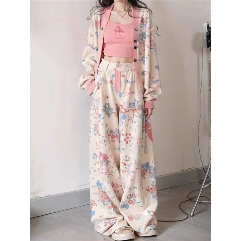 001 Salt Style Sportkledingset voor dames 2024 Nieuwe herfst Losse mode Streetwear Sweatshirt Casual Tweedelige hardlooptrend_voghion.com