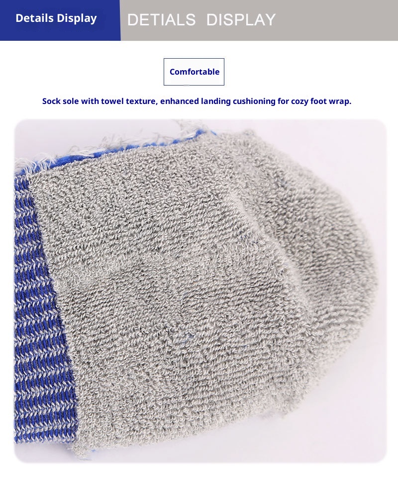 ActiveGo ActiveGo Men's Mid-Calf Football Running Compression Terry Bottom Hiking Outdoor Sports Socks_voghion.com