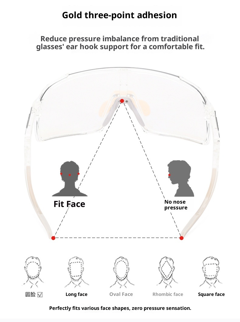 ActiveGo Cross-Border – najlepiej sprzedające się okulary rowerowe zmieniające kolor, hurtowa sprzedaż w wersji japońskiej i koreańskiej, regulowane noski_voghion.com