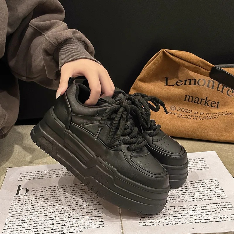 ShoeGlobe Dexun 2025 Herbst/Winter 2025 Echtleder Color Block Fleecegefütterte Freizeit-Sportschuhe mit rutschfester Sohle für Damen_voghion.com