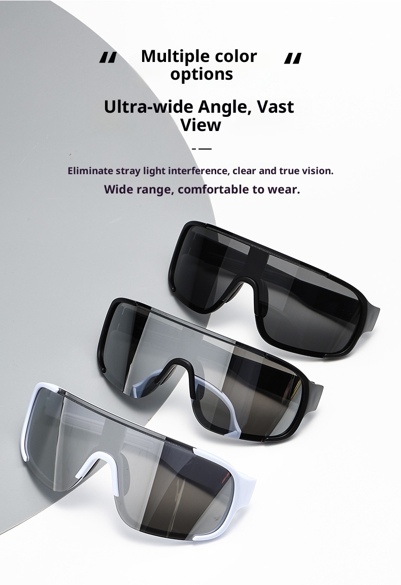 ActiveGo Retro Black Oversized Frame Outdoor Cycling Windproof Sports For Men And Women Mountaineering Skiing Goggles Slimming_voghion.com