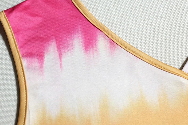 GraceChic GraceChic European And American Style Asymmetrical Neck Slim Fit Midi Bodycon Printed Pullover Women High Waist Slimming Dress_voghion.com