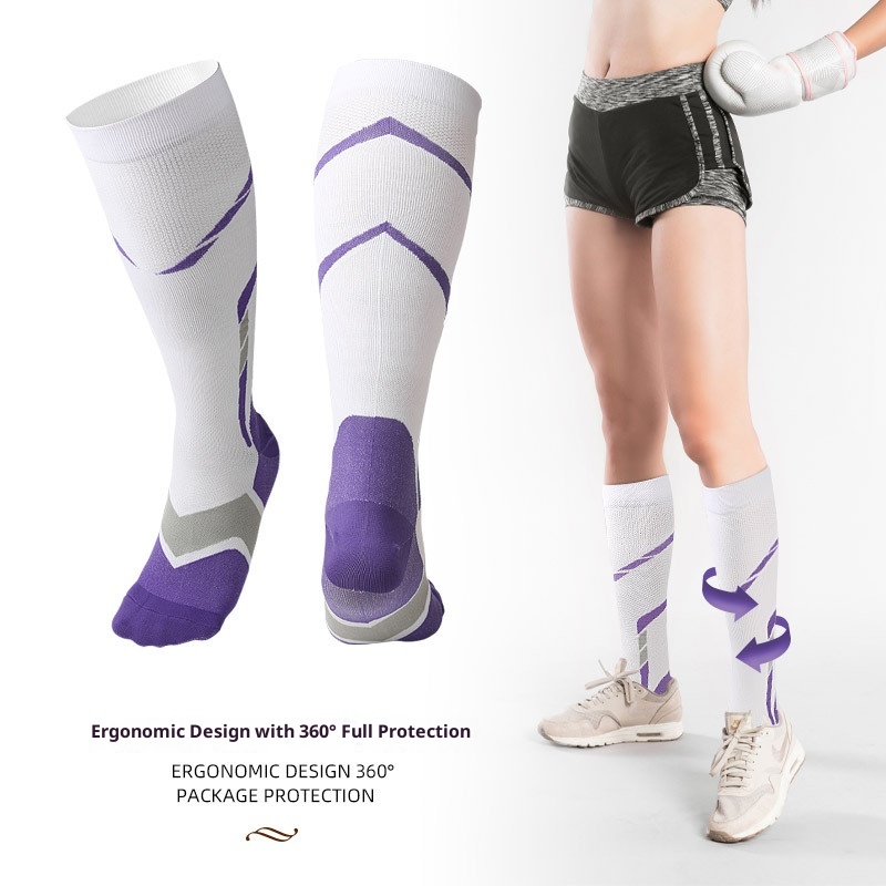 ActiveGo ActiveGo Outdoor Compression Pressure Cycling New Hiking Marathon Leg Protection Running Sports Men And Women Socks Long Tube_voghion.com