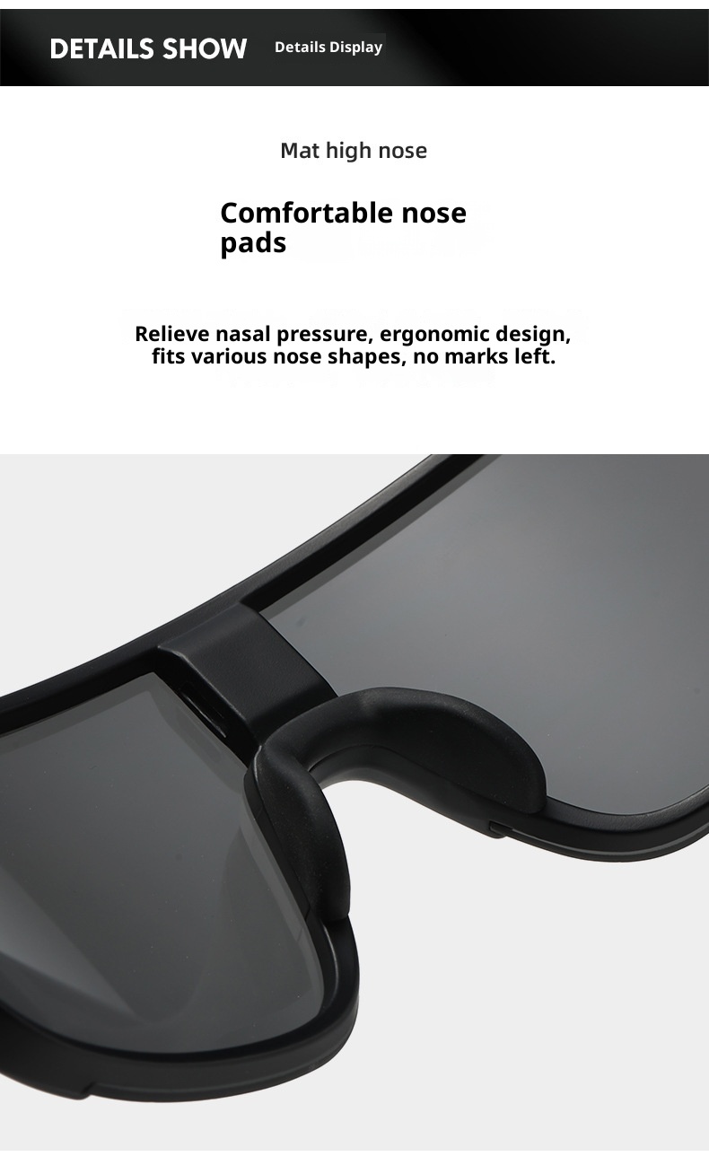 ActiveGo Retro Black Oversized Frame Outdoor Cycling Windproof Sports For Men And Women Mountaineering Skiing Goggles Slimming_voghion.com