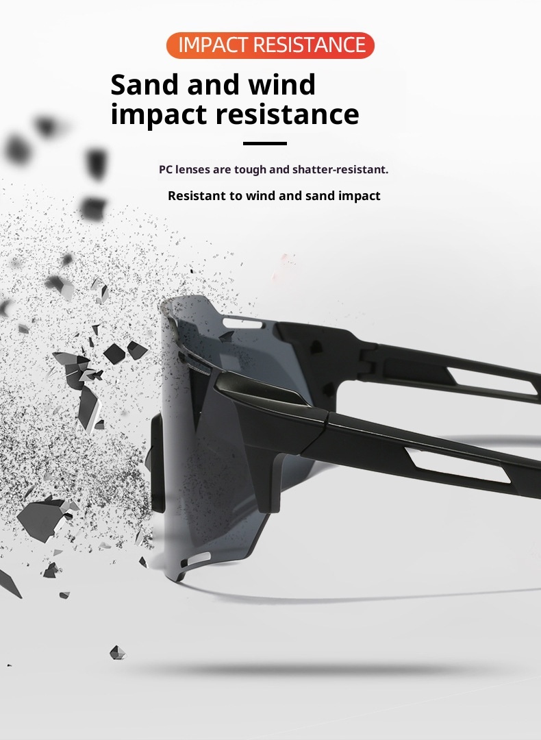 Occhiali da ciclismo antivento ActiveGo, per sport all'aria aperta, alpinismo, cambio colore giorno e notte, semplici occhiali da arrampicata anti-UV_voghion.com