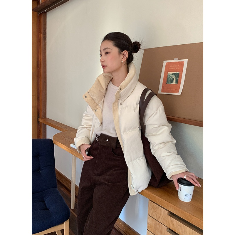 ChicShe Mulan Loose Jacket For Women 2025 Thirteen Lines Winter New Warm White Duck Down Coat 52928Y_voghion.com