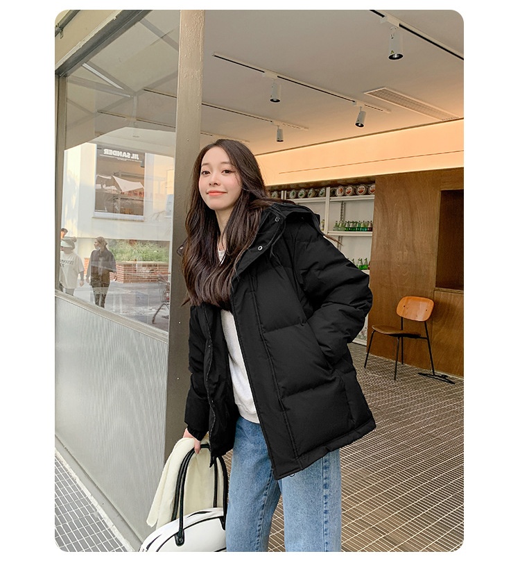 ChicShe Off-Season Mid-Length Daunenjacke, kurzer Stil, Unisex, knielang, dick gefüttert, Herbst/Winter 2025, neue Kollektion für Paare, lockere Passform_voghion.com