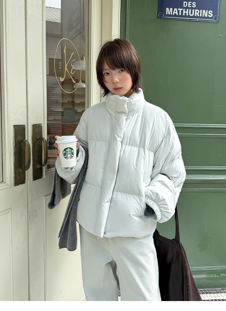 Chaqueta de plumón de pato blanca ChicShe Mulan Classic Bread 2025 Thirteen Lines Winter New 90 para mujer 202555980_voghion.com