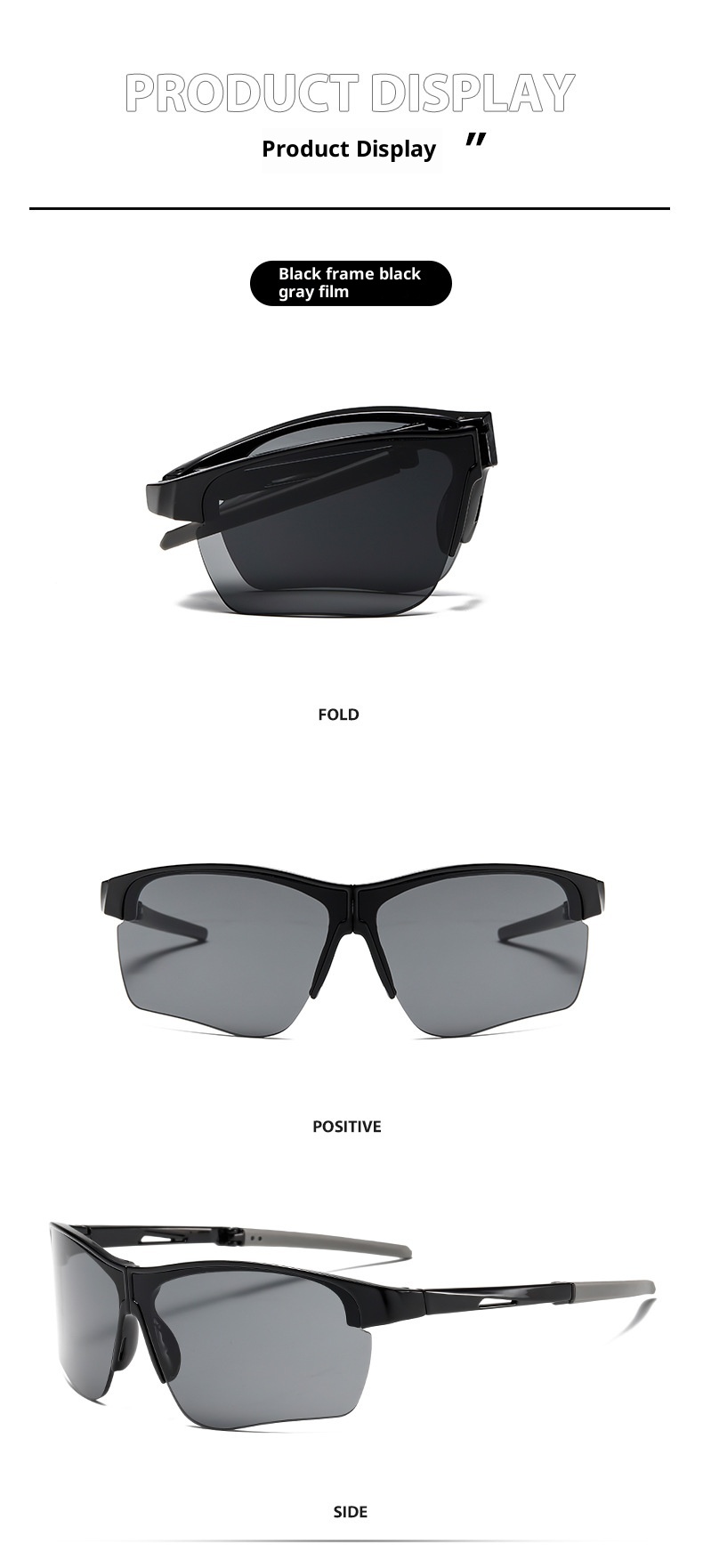 ActiveGo Cross-border Nuovo vetro pieghevole per ciclismo Outdoor Alpinismo Antivento Doppio uso Guida Visione diurna e notturna_voghion.com