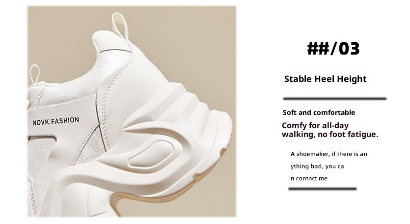 ShoeGlobe High-End Stijl Outdoor 2024 Herfst Winter Nieuwe Dikke Zolen Hoogte Verhogende Dad Sneakers Voor Vrouwen Casual Echt_voghion.com