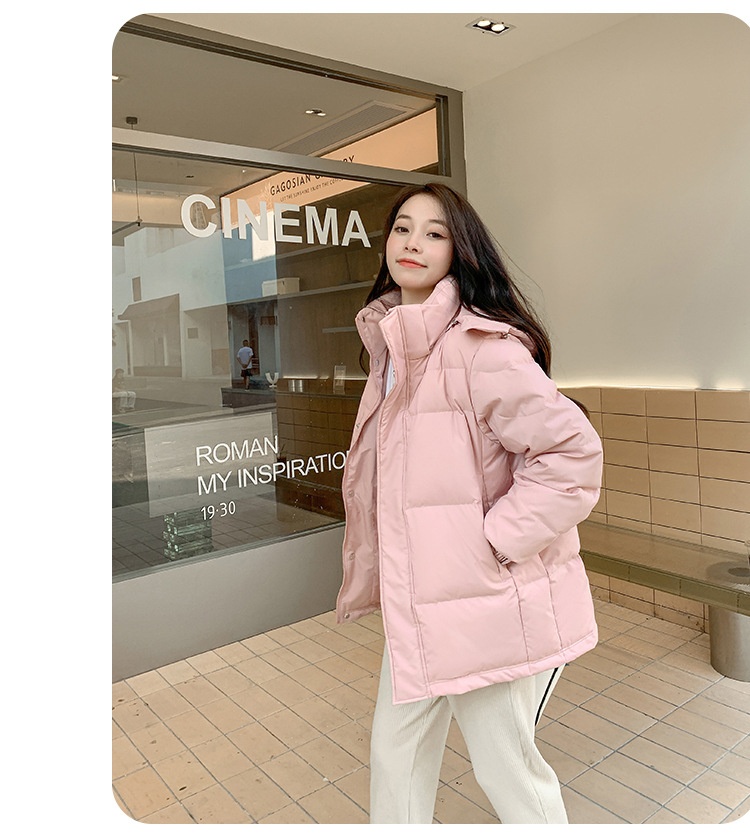 ChicShe Off-Season Mid-Length Daunenjacke, kurzer Stil, Unisex, knielang, dick gefüttert, Herbst/Winter 2025, neue Kollektion für Paare, lockere Passform_voghion.com