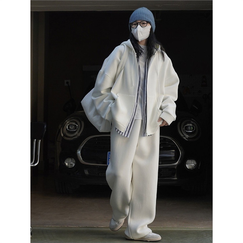 001 Salt Style Sportswear Mujer, Primavera y Otoño, Corte Holgado, Adelgazante, Moda, Estilo Perezoso, Sudadera, Casual_voghion.com