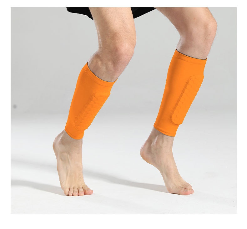 ActiveGo ActiveGo Coprigambe per sport all'aria aperta a nido d'ape da calcio transfrontaliero Calzino traspirante Protezione per polpaccio anticollisione Attrezzatura protettiva_voghion.com