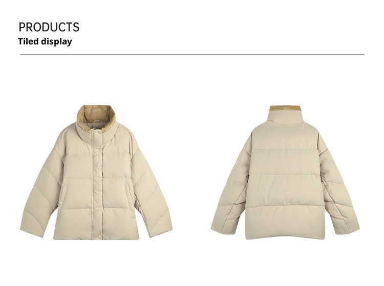 ChicShe Mulan Loose Jacket For Women 2025 Thirteen Lines Winter New Warm White Duck Down Coat 52928Y_voghion.com